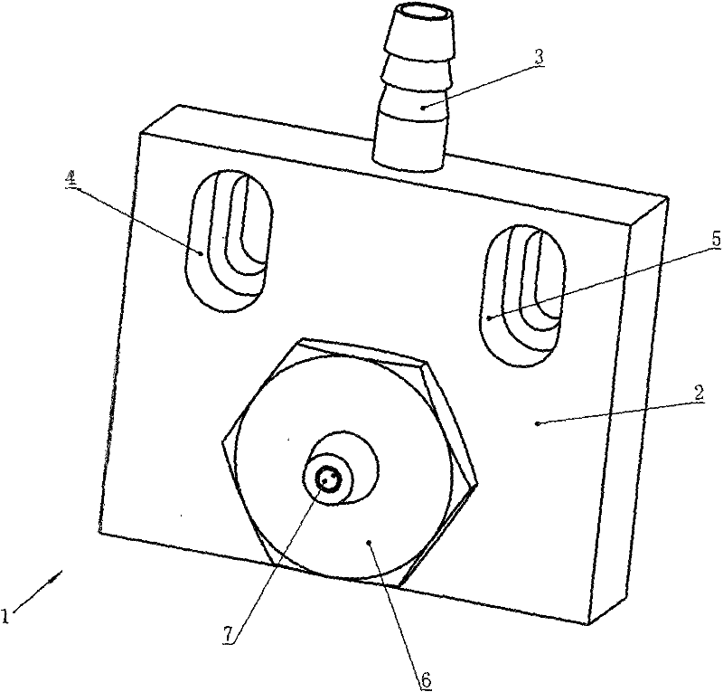 Locating and guiding water spray device for linear cutting machine