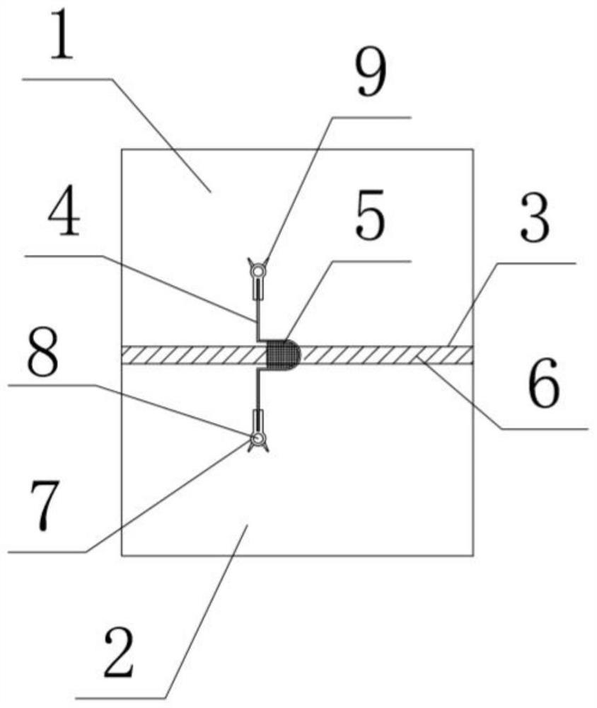 Novel water stop structure for preventing permanent joint of concrete dam from leaking water