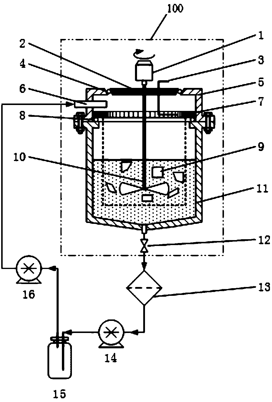 Method and device for preparing source of filter material sample gamma measurement based on particle extraction