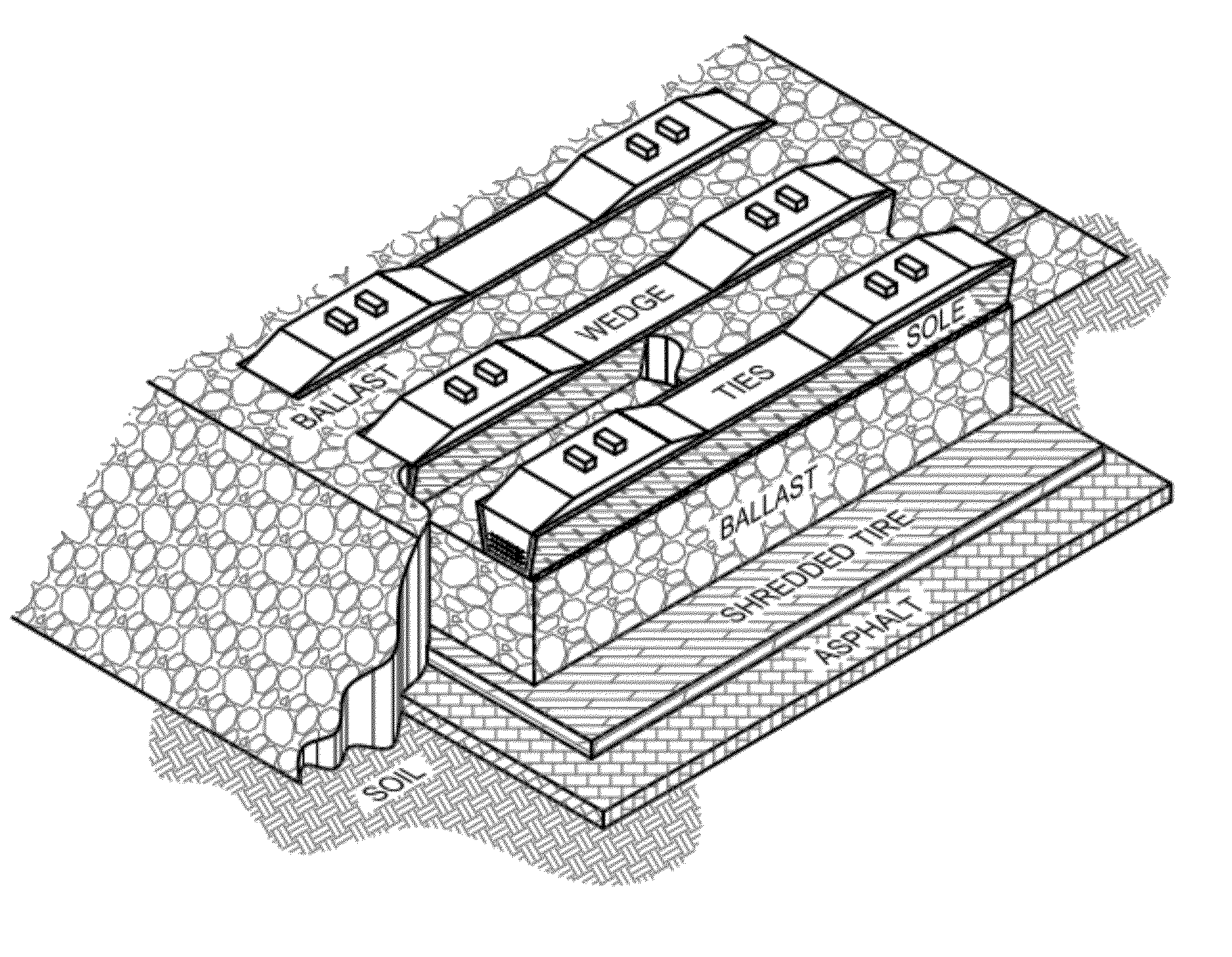 Wave Amplitude Attenuation and Wear Prevention Methods for Non-Wood-Timber Railroad Ties