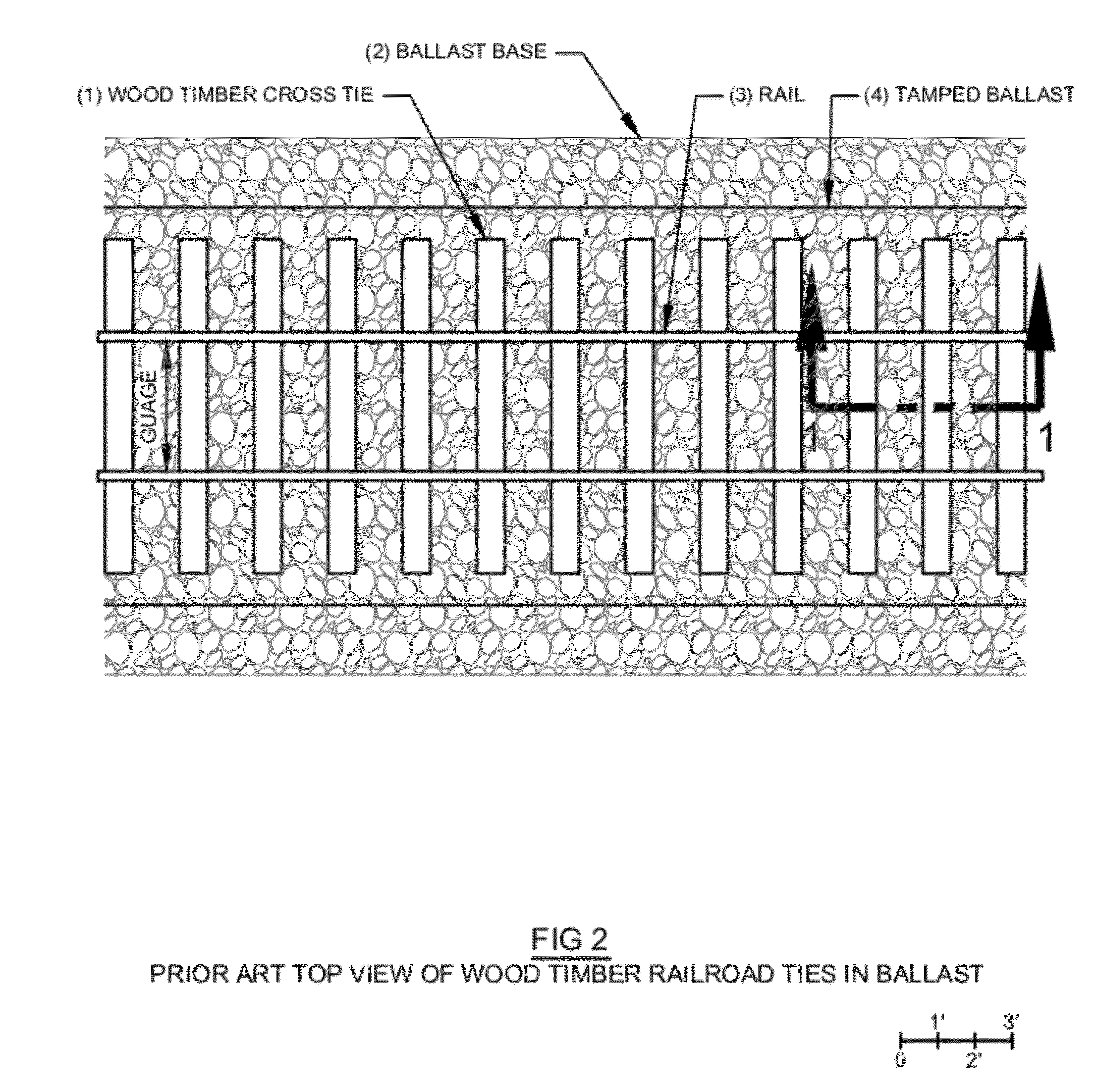 Wave Amplitude Attenuation and Wear Prevention Methods for Non-Wood-Timber Railroad Ties