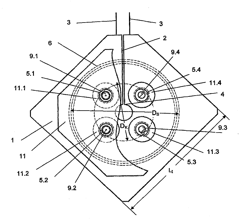 Method and apparatus for producing silicon thin rods