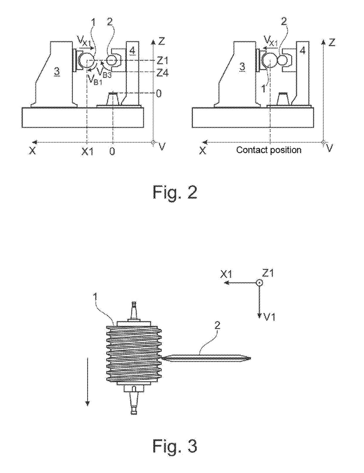 Method for the automatic determination of the geometrical dimensions of a tool having a machining region in worm thread form