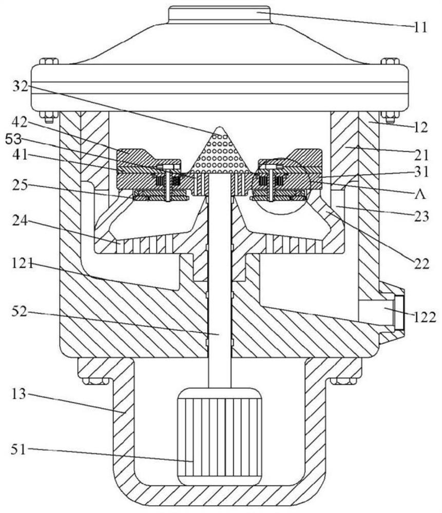 Energy-saving building block garbage crushing and recycling treatment device