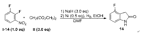 One-pot series synthetic method of oxoindole