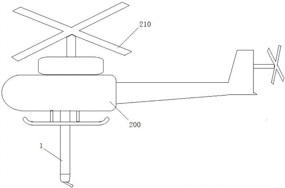 Accumulated snow removal apparatus and system for high-voltage transmission line