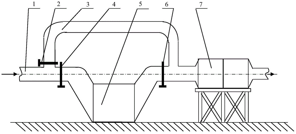 An online pre-cleaning device for medium and low temperature flue gas in a rotary hearth furnace