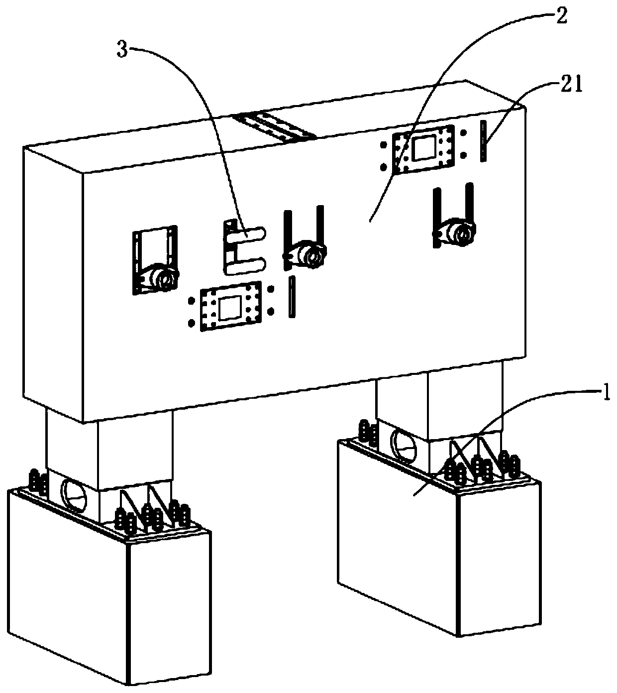 Monorail train contact and non-contact online detection steel beam