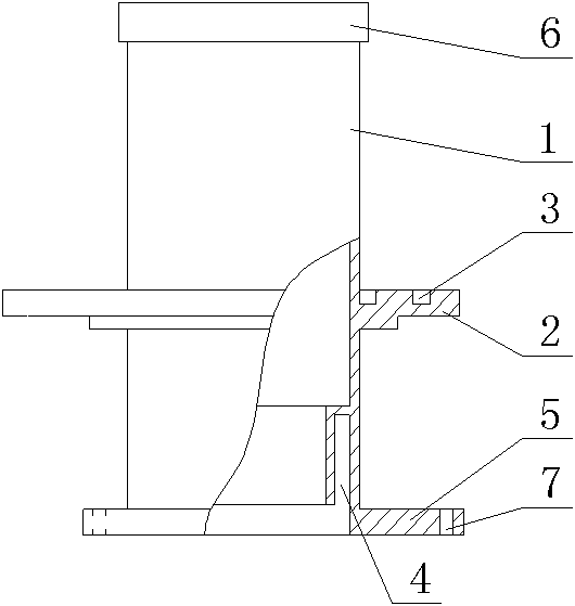 One-time embedded water-stop section for construction engineering drainage and construction method thereof