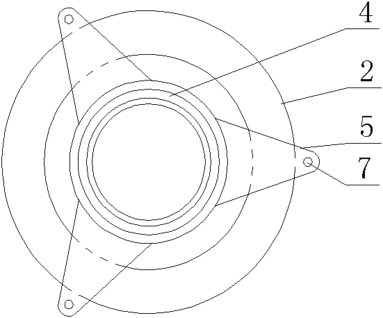 One-time embedded water-stop section for construction engineering drainage and construction method thereof