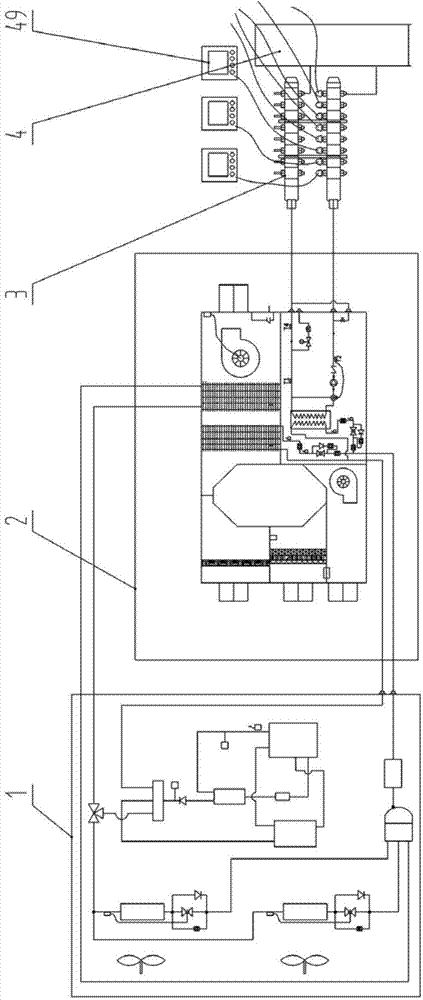 Variable refrigerant flow radiation air-conditioning system