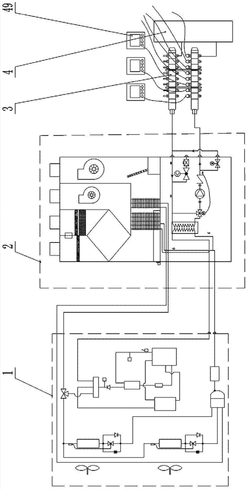 Variable refrigerant flow radiation air-conditioning system