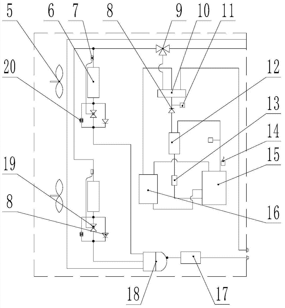 Variable refrigerant flow radiation air-conditioning system