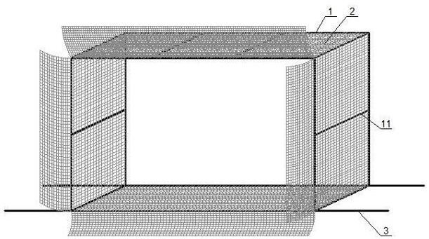 Supporting structure of wall embedded distribution box and construction method of supporting structure