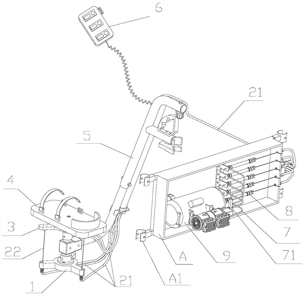 Vehicle-mounted flexible ankle trainer