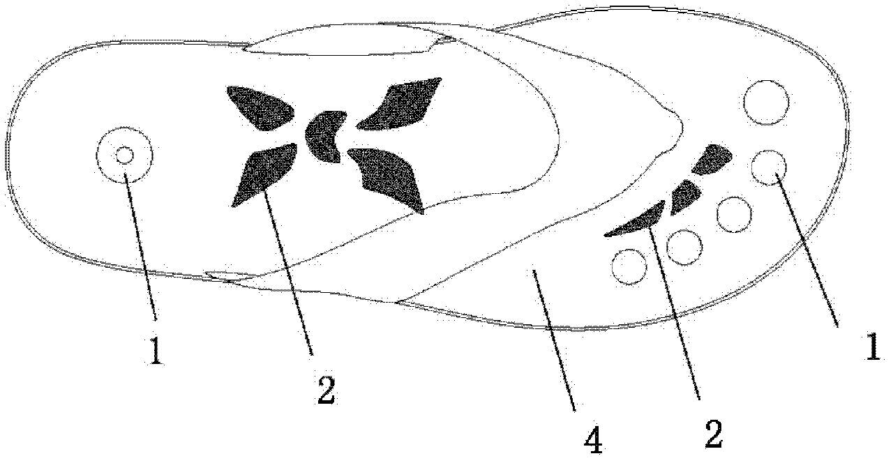 Air-permeable heat-radiation shoe sole