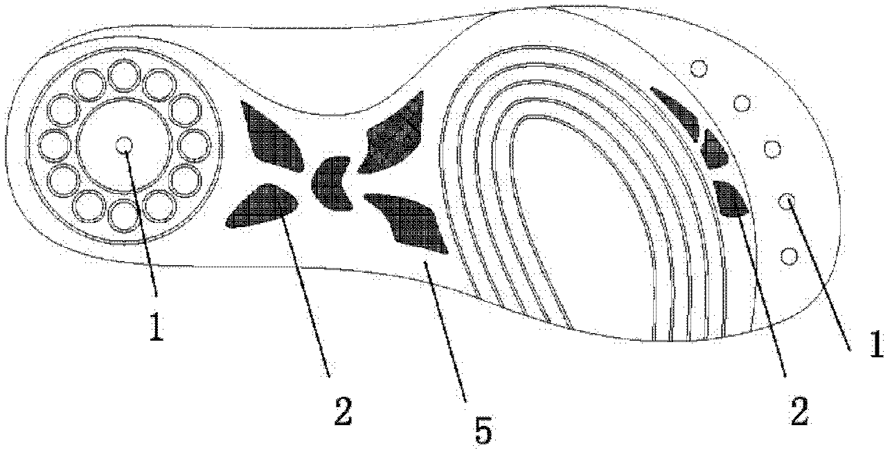 Air-permeable heat-radiation shoe sole