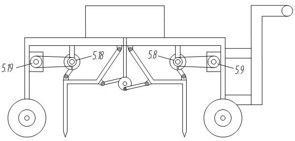 Construction machinery for crushing gravel pavement on construction site