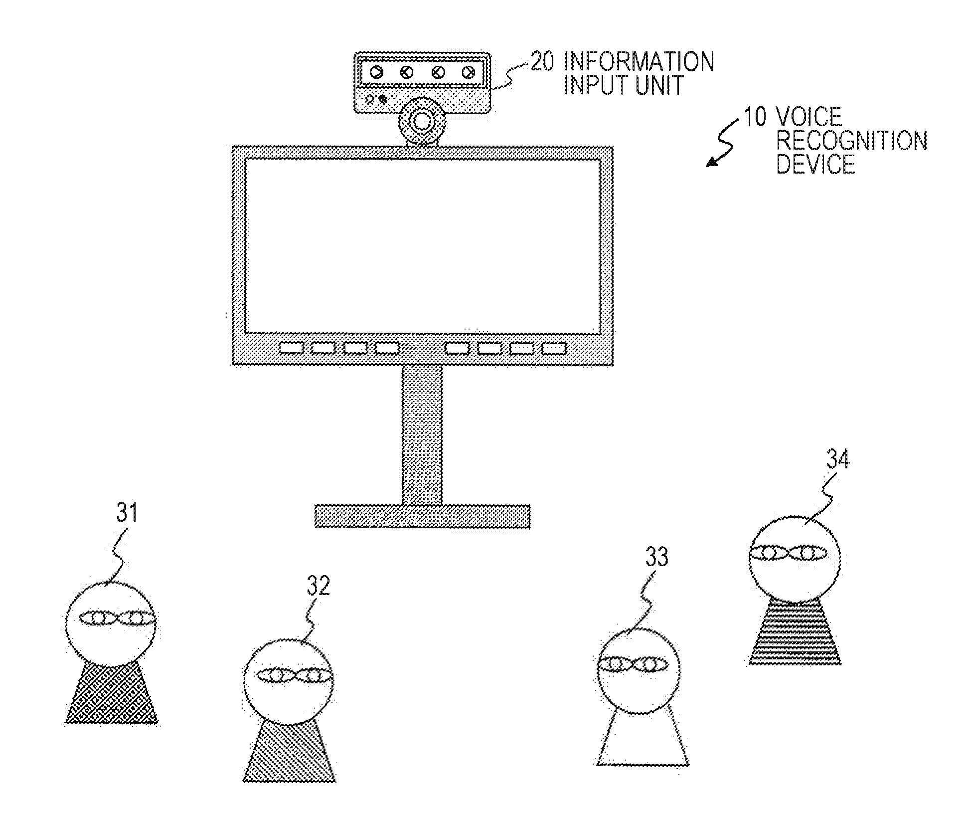 Voice recognition device, voice recognition method, and program