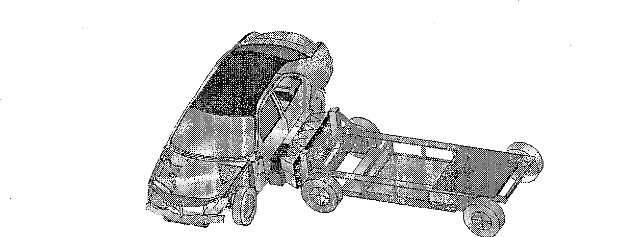 Method for synthesizing finite element model in vehicle safety cooperative design