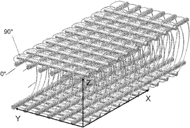 Method for preparing light-transmitting concrete by spinning optical fiber technology