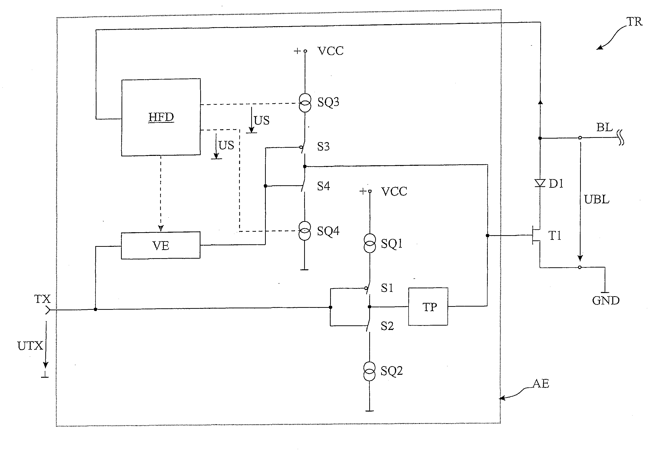 Method for edge formation of signals and transmitter/receiver component for a bus system