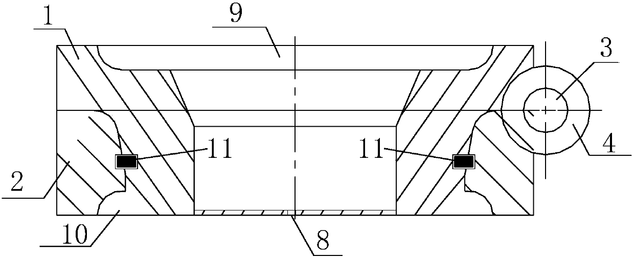 Automatic construction node hinge device suitable for confined concrete lagging jack