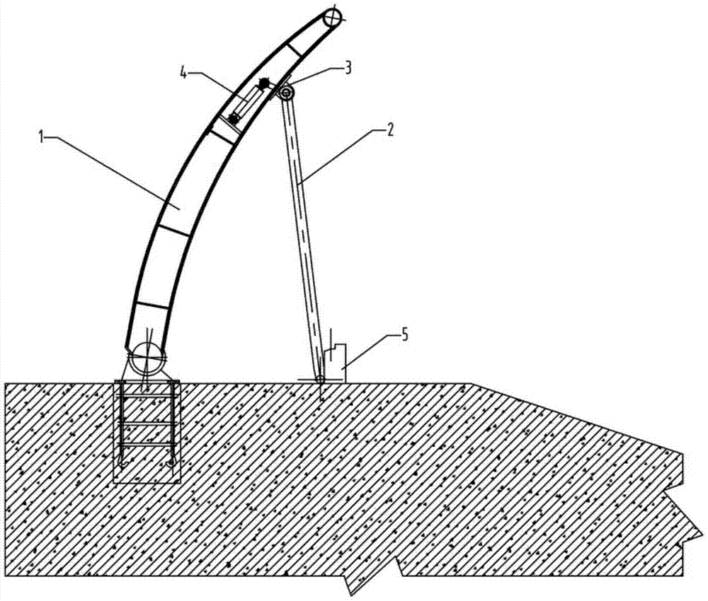 Built-in driving support mechanism hydraulic dam and its application method