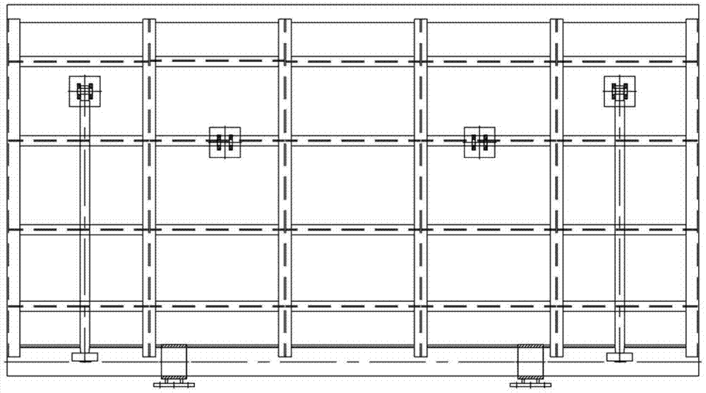 Built-in driving support mechanism hydraulic dam and its application method