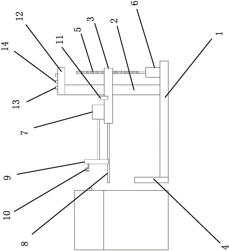 Device for testing sudden pulling of foot-hanging type drawer slide rail