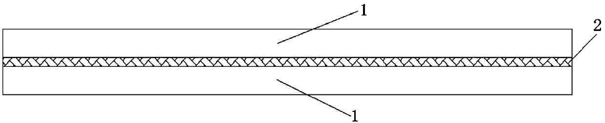 Cement ceiling board with electromagnetic shielding function and semi-dry preparation technology of cement ceiling board