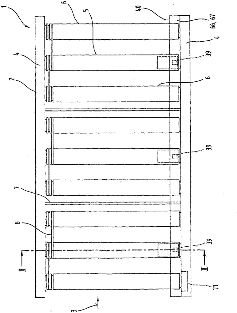Roller conveyor and method for operating same