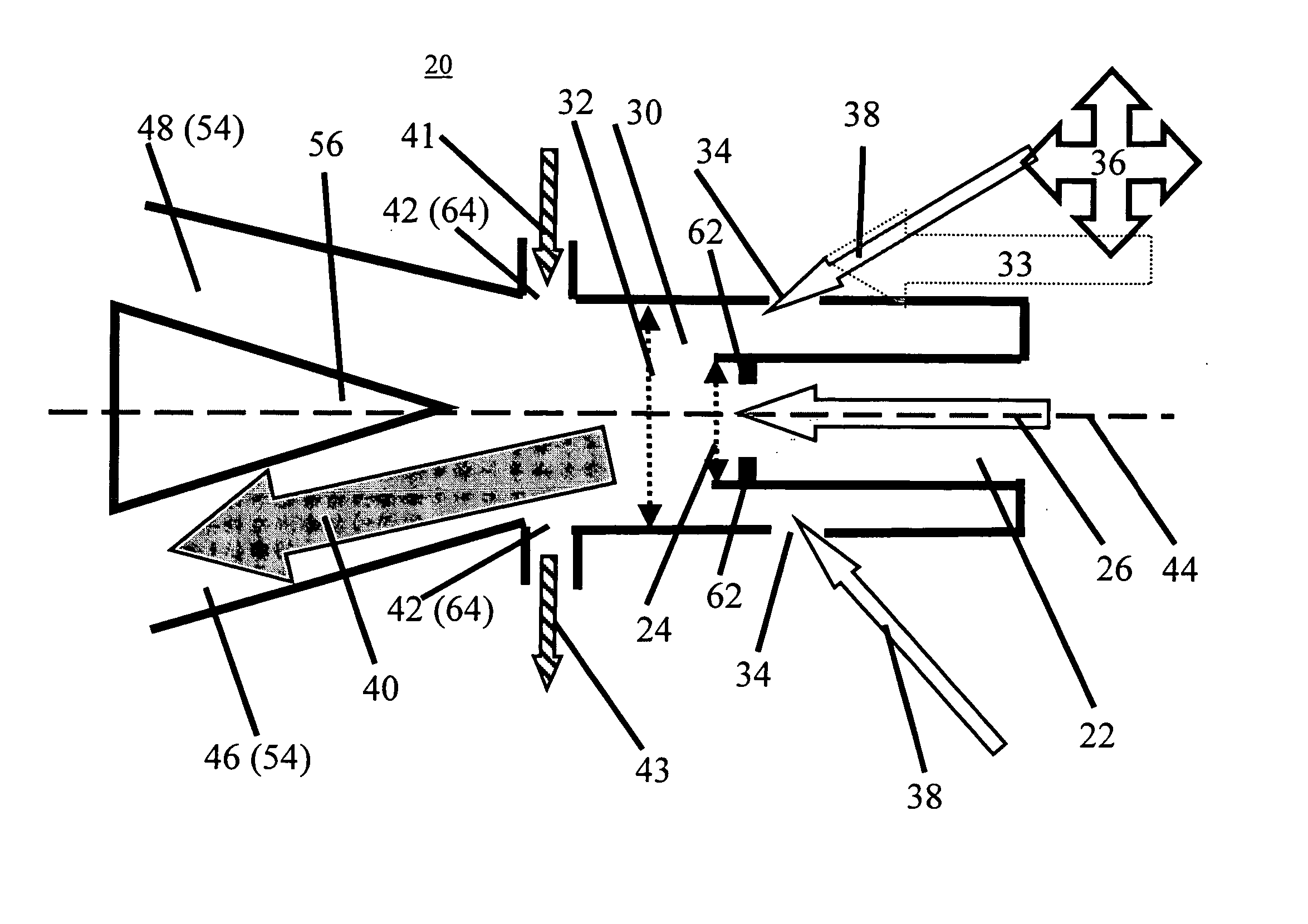 Method and mechanism for producing suction and periodic excitation flow