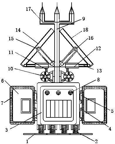 A self-cleaning multi-angle photovoltaic power generation device