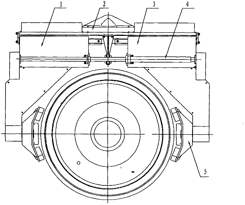 Wheel turning sling of high speed motor train unit