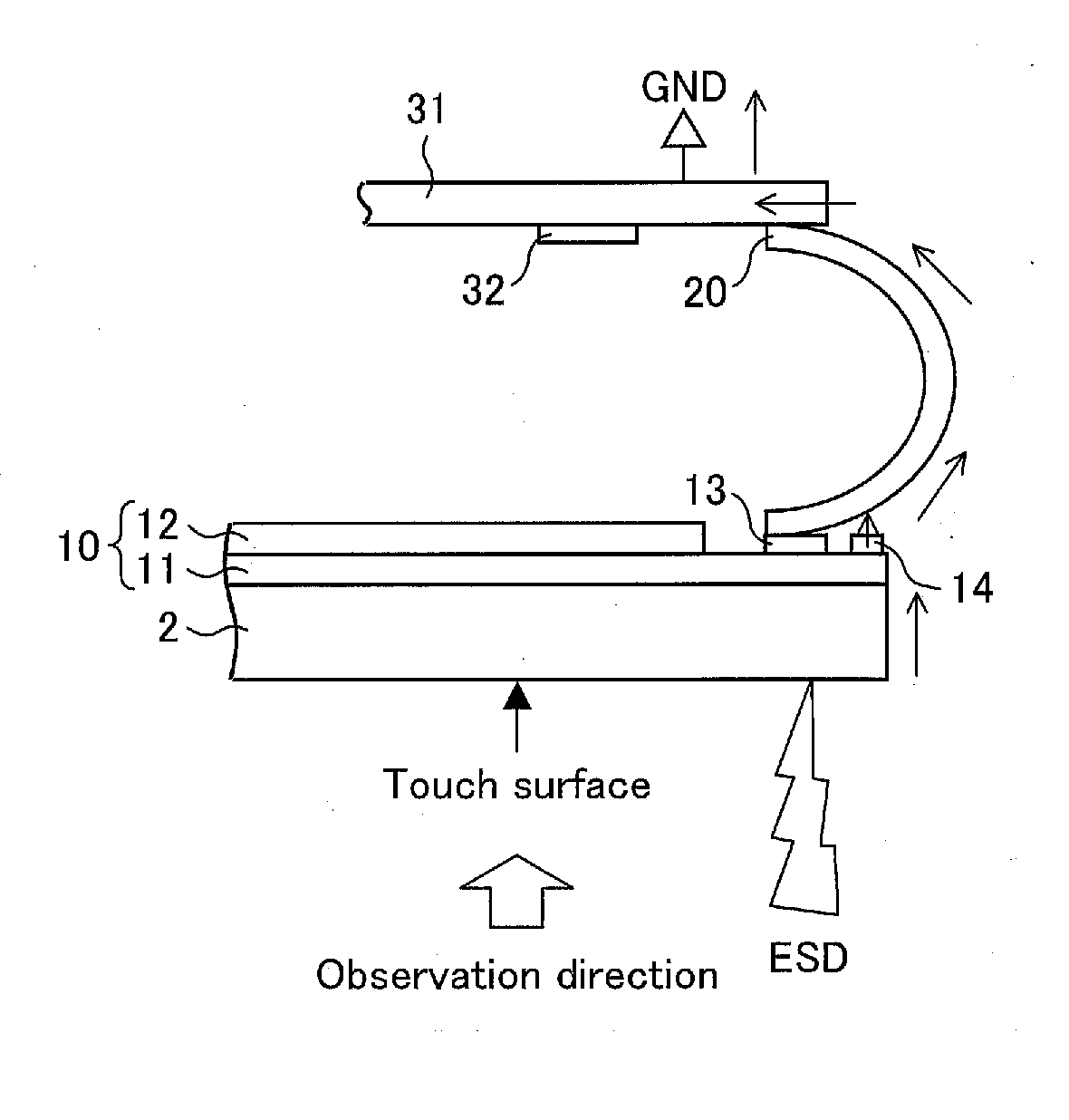 Touch panel substrate