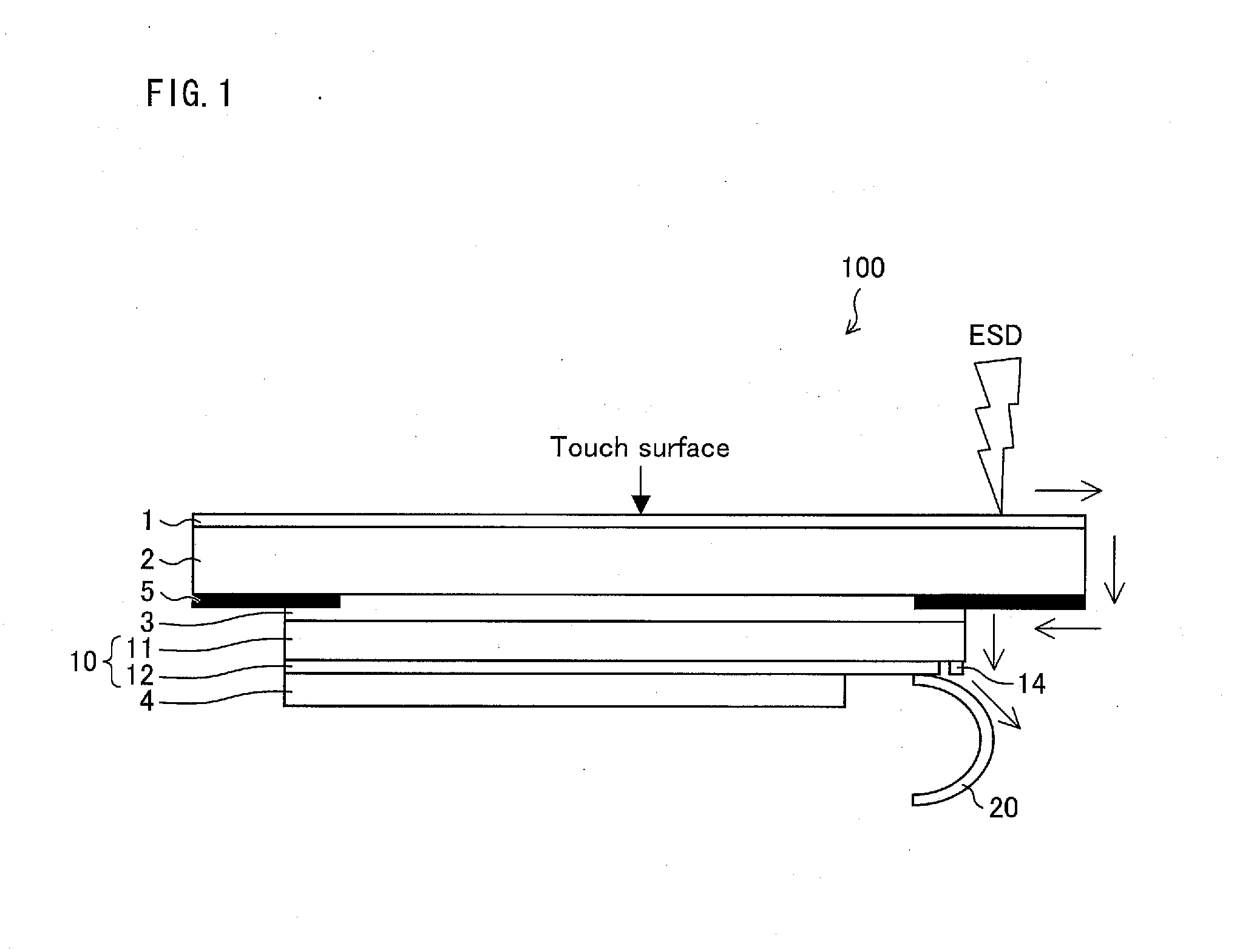 Touch panel substrate