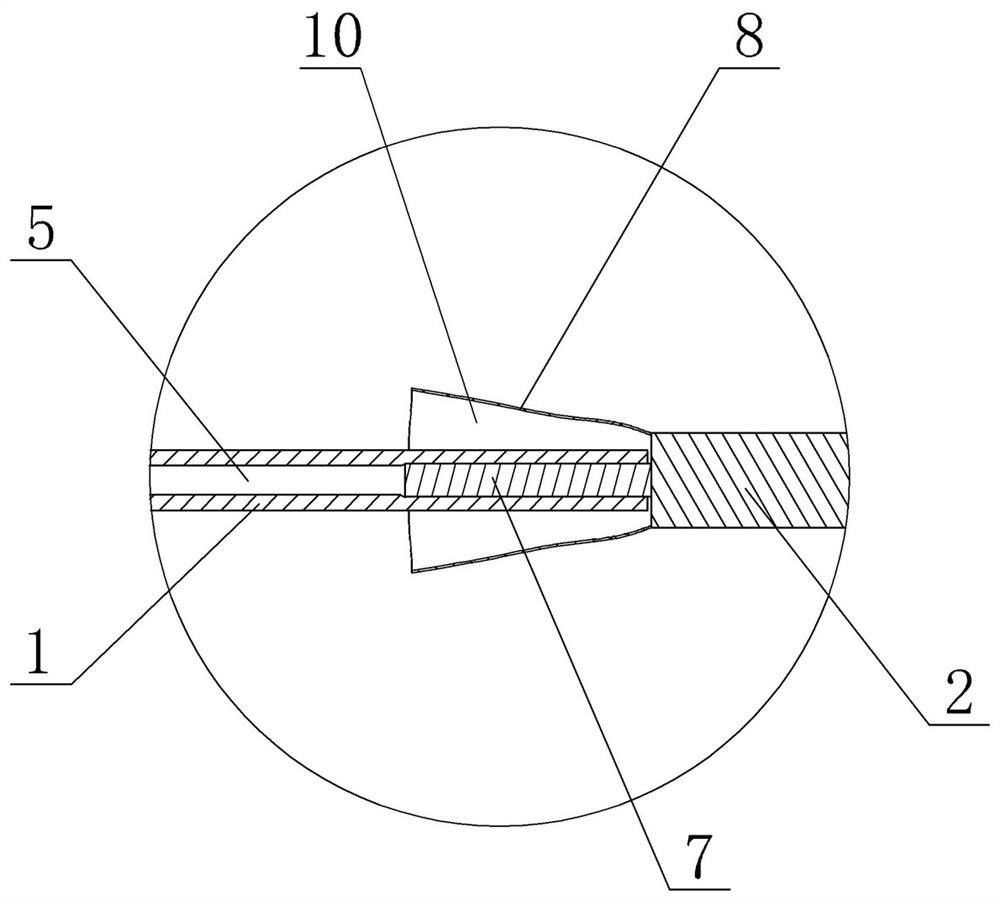 Lumbar cistern drainage puncture needle capable of establishing subcutaneous tunnel