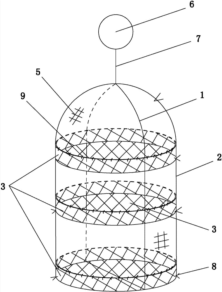 Feeding table for mixed cultivation of fish and shrimp