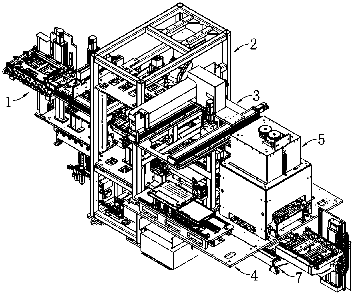 Assembly line for liquid crystal screens