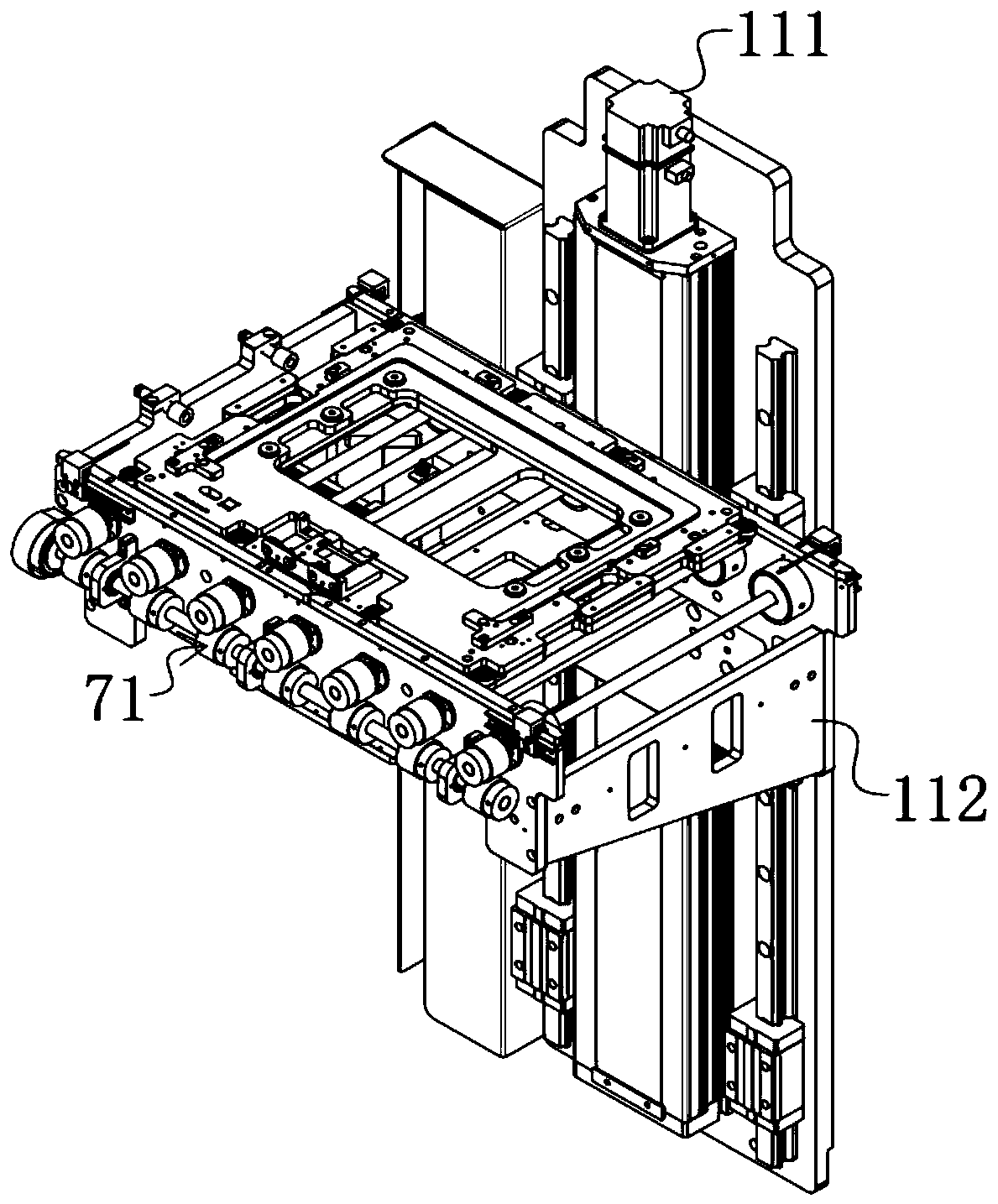 Assembly line for liquid crystal screens