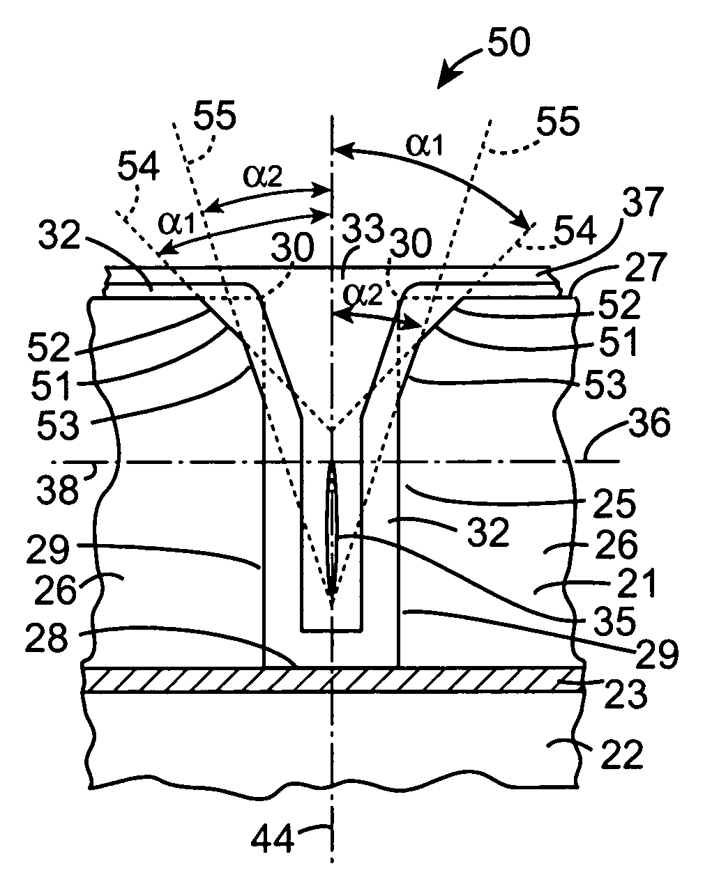 Method for forming a filled trench in a semiconductor layer of a semiconductor substrate, and a semiconductor substrate with a semiconductor layer having a filled trench therein