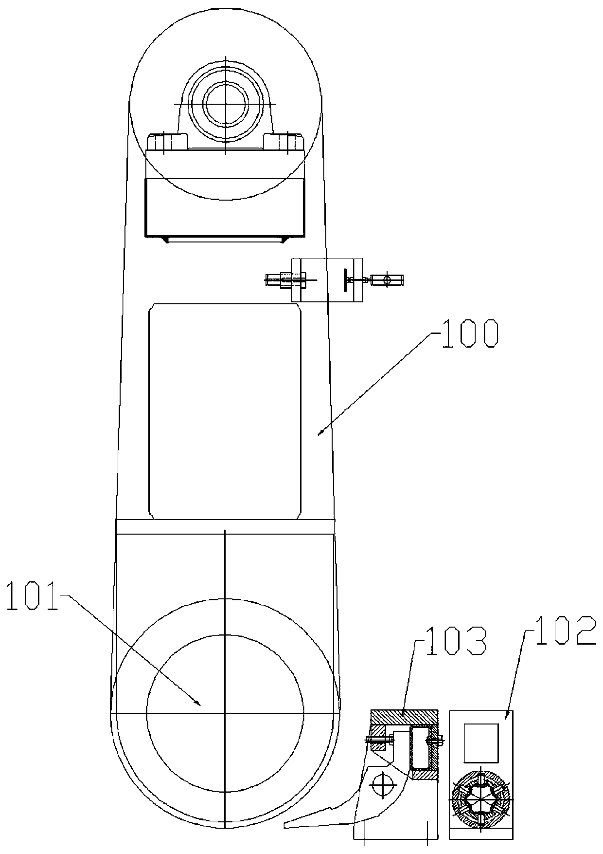 Sectional material pressing mechanism of plate machining equipment