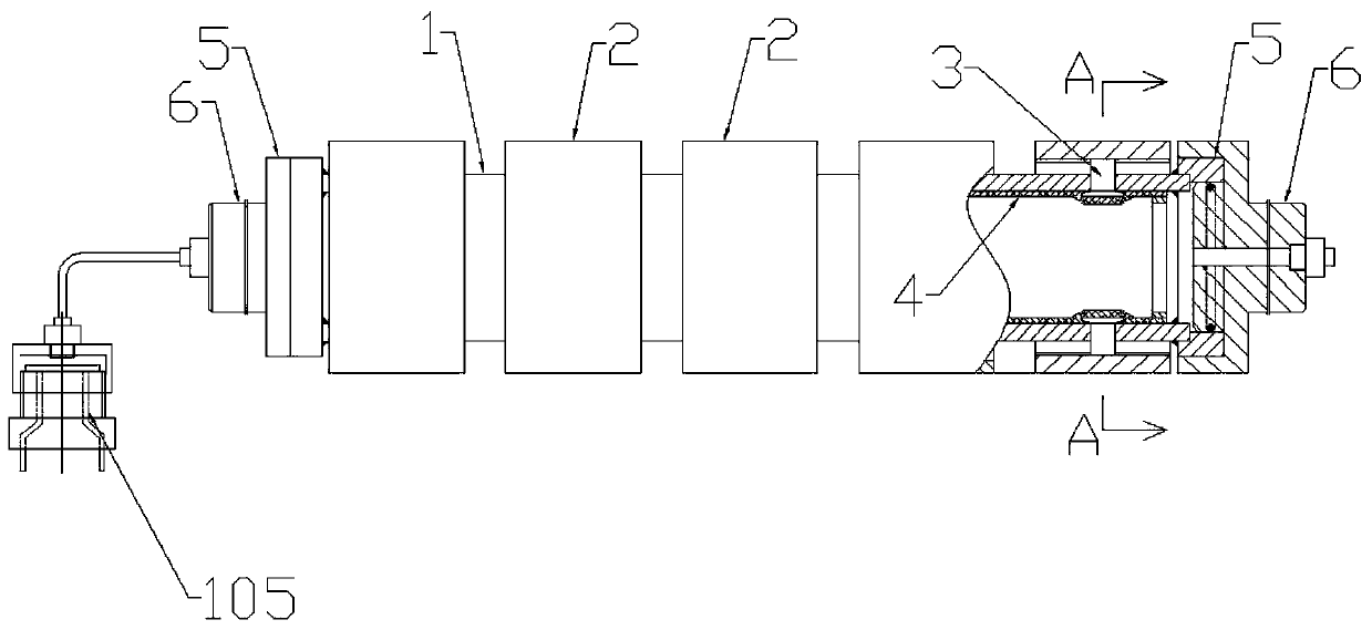 Sectional material pressing mechanism of plate machining equipment