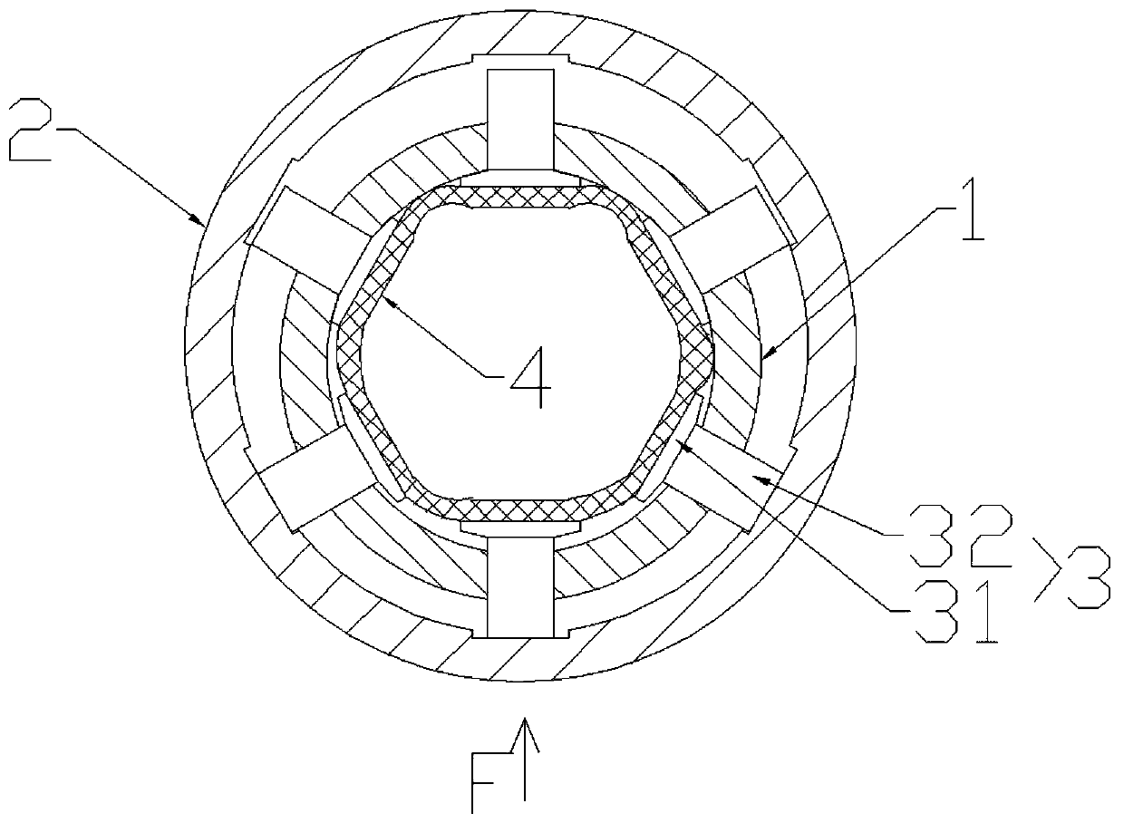 Sectional material pressing mechanism of plate machining equipment