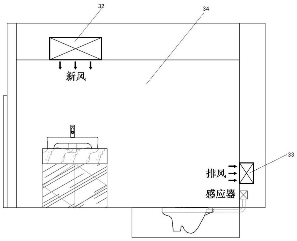 Modular assembled hospital negative pressure isolation ward structure and construction method