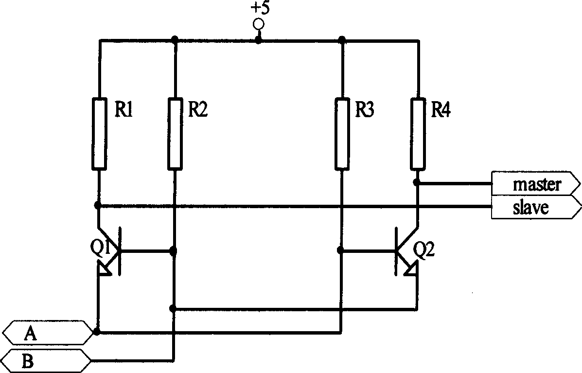 Single bus two-way communication protocol revolving analyzer