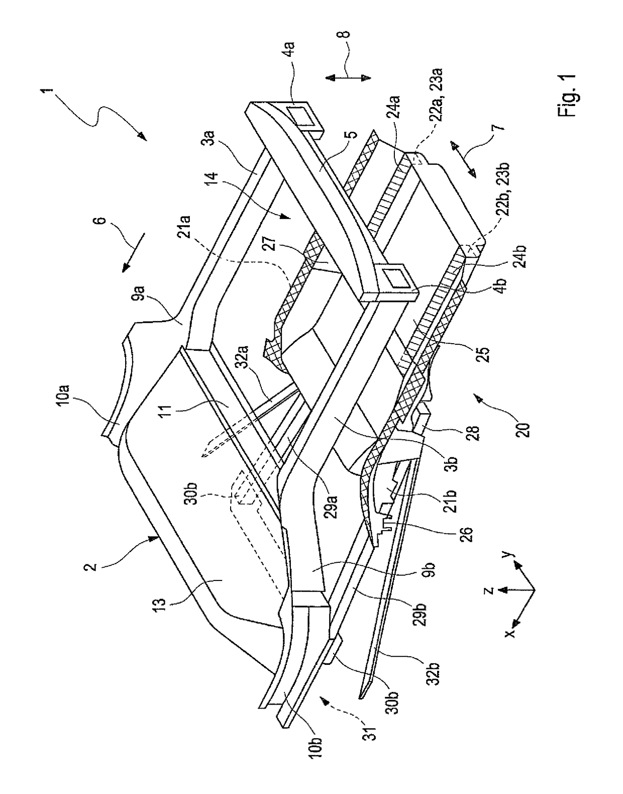 Motor vehicle and rear-end module therefor