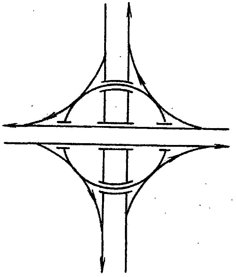 Non-interweaved ring flyover