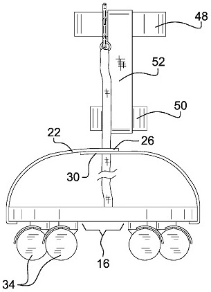 Leg-attached medical cart system